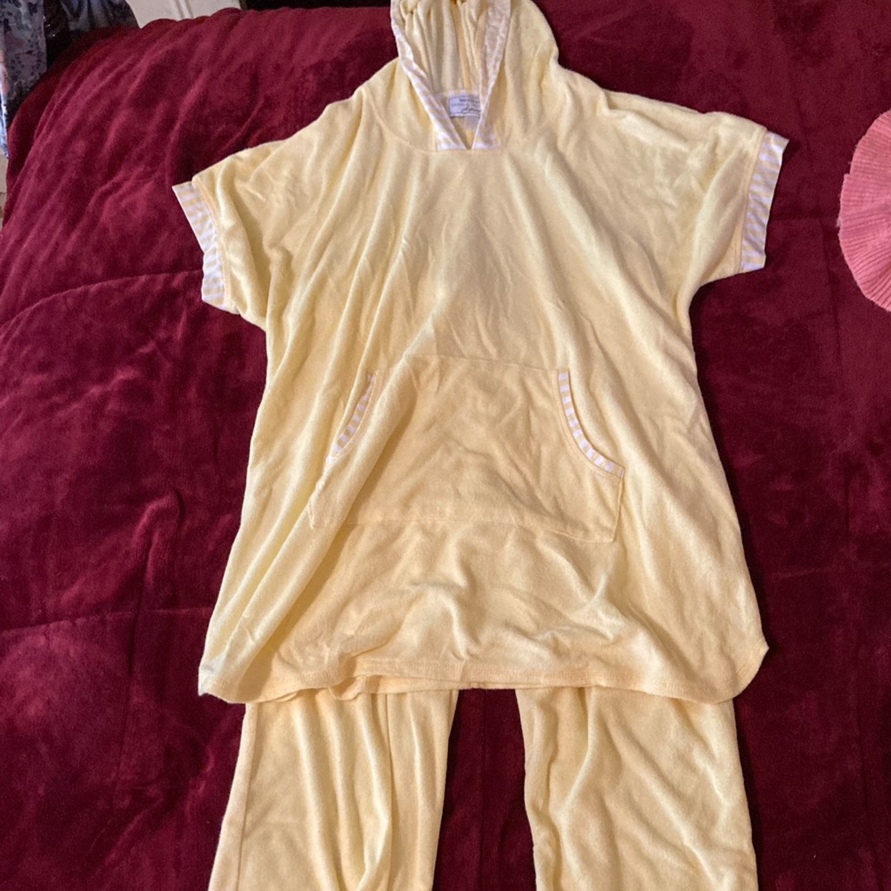 The first picture is a set of pjs and the other is a pj shirt!